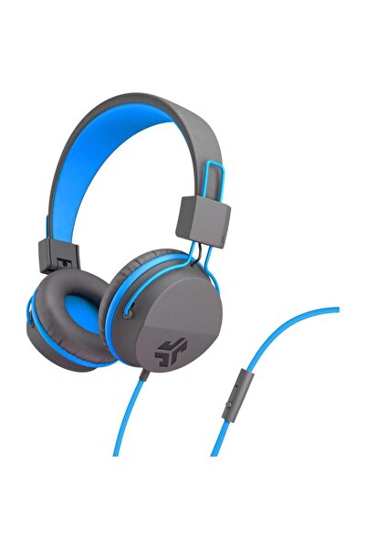 JLAB Căști stereo pentru copii JBuddies Studio, cu fir, Bluetooth, Gri/Albastru