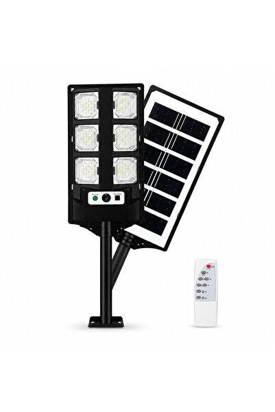 cBk Lampă solară stradală BK260-6 cu senzor, telecomandă și panou solar