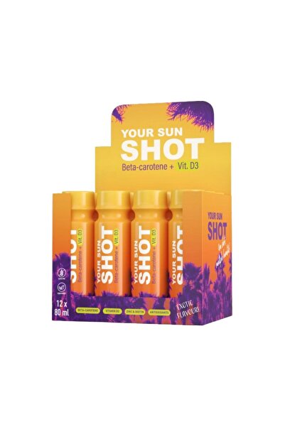 Your Sun Shot Beta Carotene + Vit.D3 Exotic Flavour x12buc