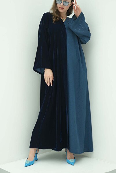 MODEST SISTERS Majestic Velvet and silk crepe Abaya | 3 Pieces Set