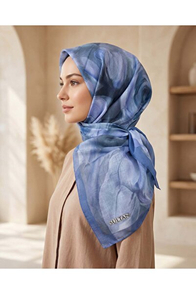 Sultan Eşarp Sultan Fresh Cotton Scarf - Rose Pattern - Sfe027-01