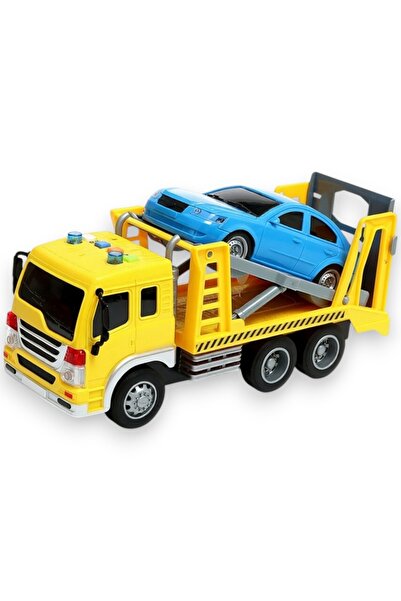 Avaleea Camion Transport Auto Cu Masinuta Inclusa, Scara 1:16, Cu Frictiune, ...