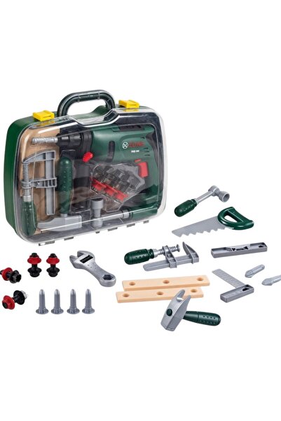 Avaleea Set Unelte Copii 26 Piese Cu Bormasina Electrica Si Accesorii In Vali...