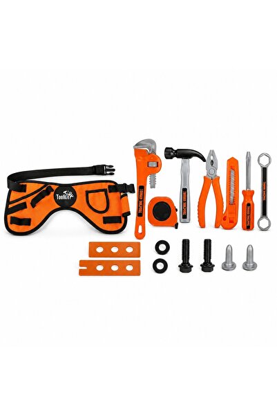 Avaleea Set Unelte Copii 16 Piese Cu Centura De Scule Si Accesorii, Trusa Mic...