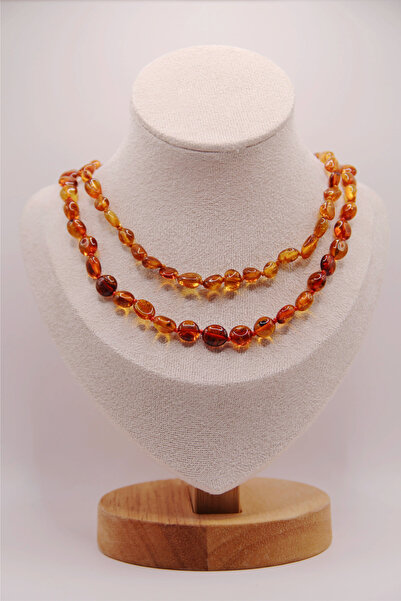 assa accessories Damla Amber Mother-Baby Necklace Set Original Certified