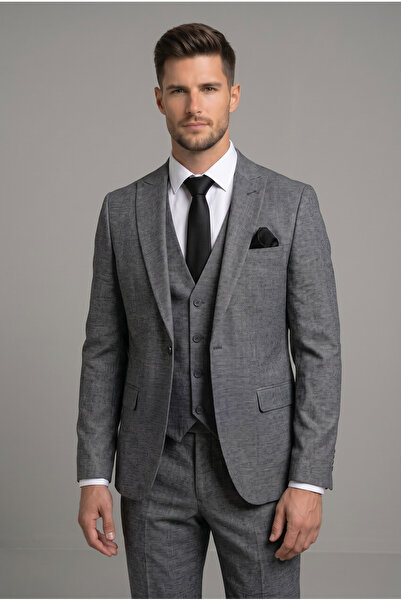 AtlasGiyim Men's Slim Fit Vest Suit (New Season)