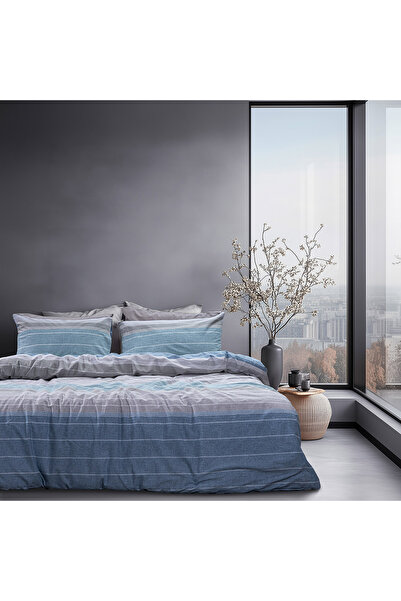 Beauty Home Σετ παπλωματοθήκη υπέρδιπλη Glory Art 12373 230x250 Γκρι,Μπλε