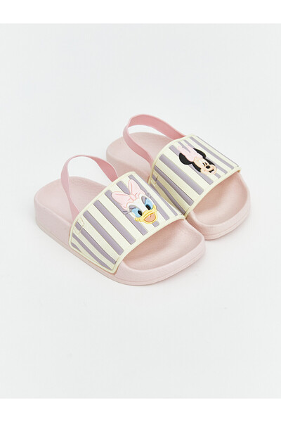 LC Waikiki GÜLİS GİYİM'DEN Pembe Minnie Mouse Baskılı Kız Çocuk Terlik