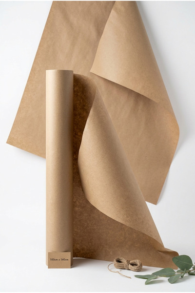 CREAPACK Ekstra Büyük Kraft Paketleme Kağıdı, 10 adet 100X140 cm Ambalaj Kağıdı