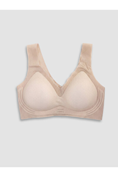 LC Waikiki Rmz Gi̇yi̇m Farkiyla Non-Wired Non-Padded Plain Sports Bra