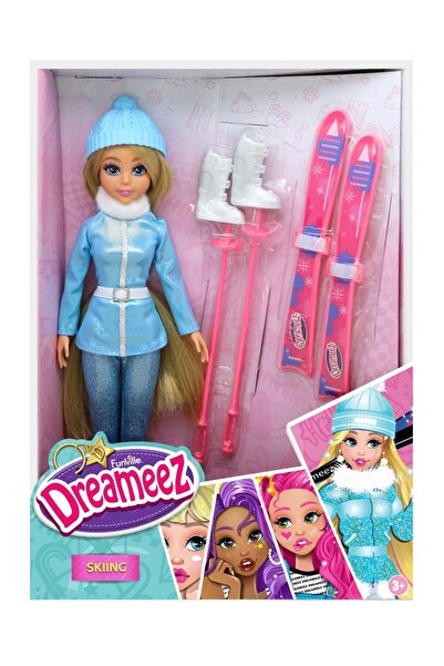 Dreameez Papusa cu echipament de schi, Dreameez, 30 cm