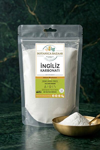 Botanica Bazaar %100 Doğal İngiliz Karbonatı 1 kg - Alkali Su İçin Katkısız S...