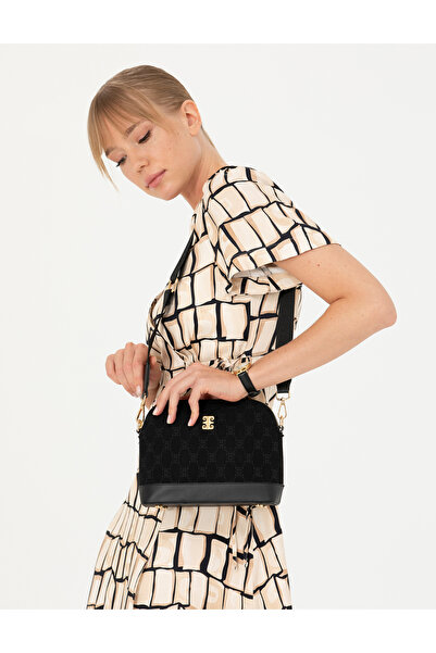 Pierre Cardin Μαύρη τσάντα χιαστί 50334524-VR046