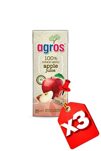Agros 3x APPLE 100% 250 ml