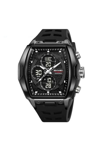 Skmei Ceas bărbătesc 2601 Negru Integral – Sport Digital, Rezistent la apă 50...
