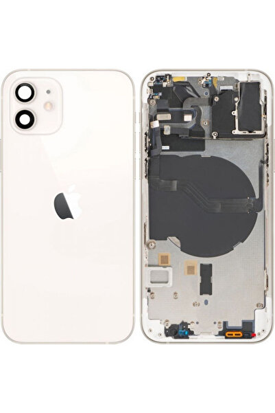 Apple Iphone 12 Κάλυμμα Μπαταρίας Μεσαίο Πλαίσιο Λευκό Ανταλλακτικό