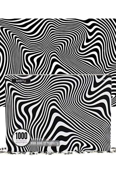OEM Puzzle Abstrakte 1000 Elemente Dificil Puzzle Benzi Alb-Negru