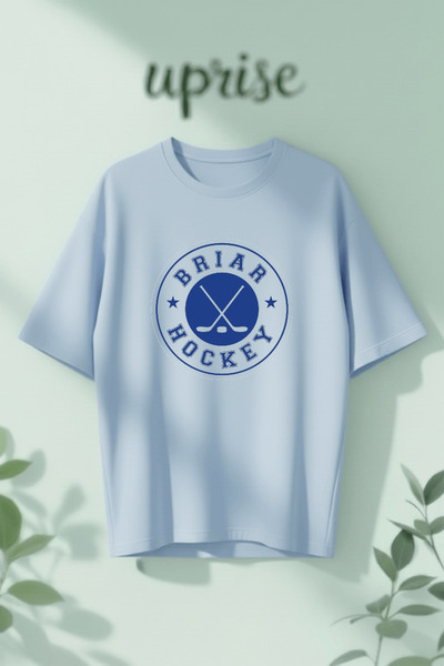 Vordevia Off Campus Briar Hockey Printed Cotton Oversize T-Shirt
