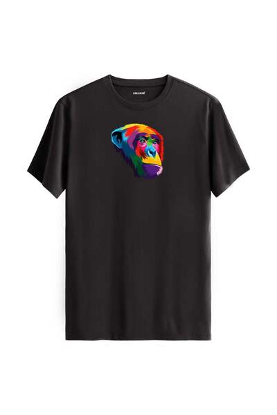 Colermi Colorful Chimpanzee Printed T-Shirt