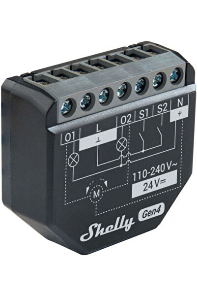 Shelly 2PM Gen4 Έξυπνος Διακόπτης 2 Καναλιών Wi-Fi Bluetooth ZigBee & RF 10A ...
