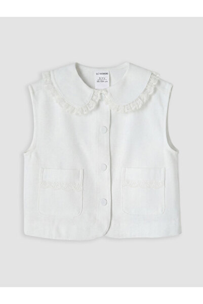 LC Waikiki Esvab • Modern & Distinctive Bebe Roba Collar Girls' Gabardine Jacket