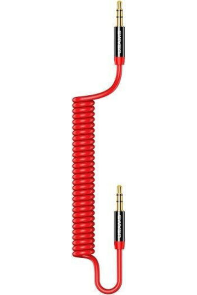 Usams Καλώδιο Jack 3.5mm Αρσενικό - Jack 3.5mm Αρσενικό Κόκκινο 1.2μ με επιχρ...