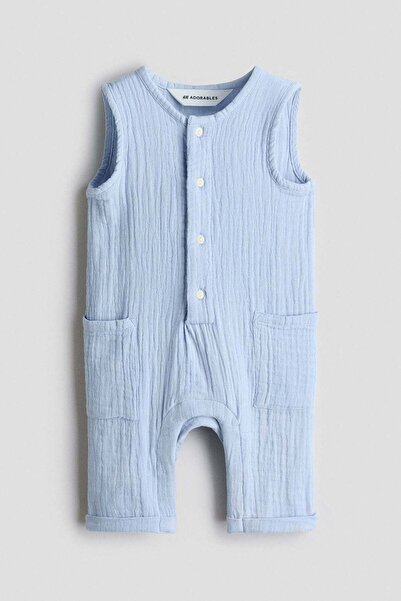 H&M Cotton muslin romper suit