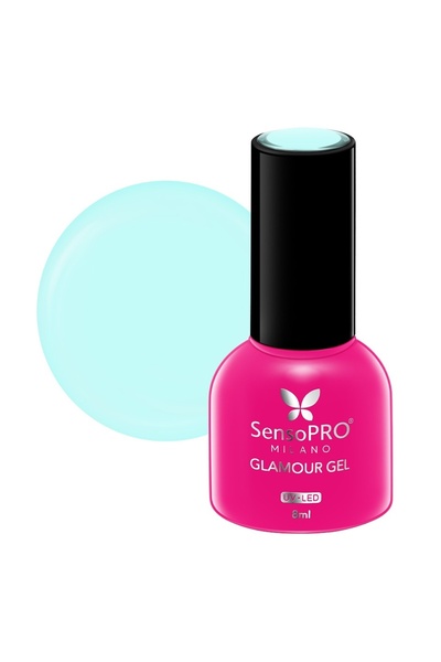 SensoPRO Milano Ojă semipermanentă Glamour Gel 8ml, Mystic Pacific # 100