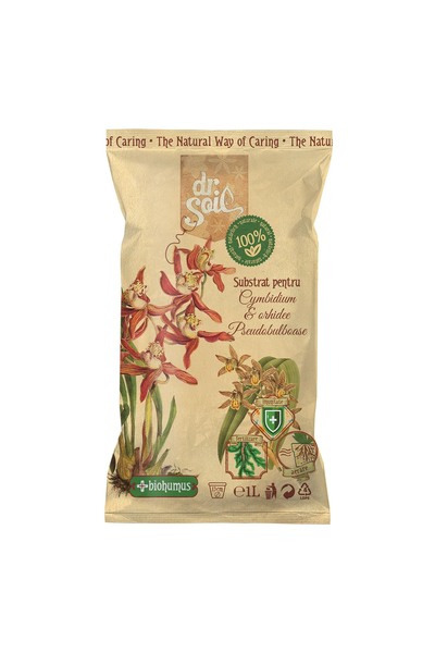 Dr Soil DR.SOIL SUBSTRAT PENTRU CYMBIDIUM SI ORHIDEE PSEUDOBULBOASE, 1L