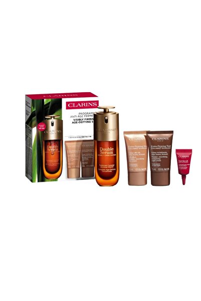 Clarins Διπλό Ορό & Σετ Εξαιρετικά Συσφικτικό Αντιγηραντικό με Ανόρθωση Ματιώ...