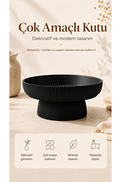 Lotus Creative Çok Amaçlı Dekoratif Kutu 17 cm | Takı, Anahtar ve Masaüstü Dü...