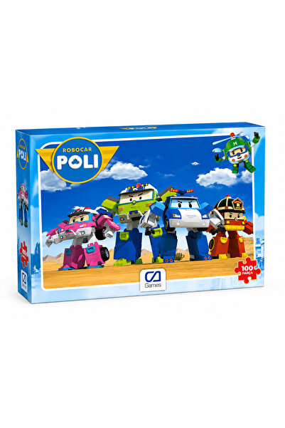 Prlk toys Robocar Poli 100 Parça Çocuk Puzzle