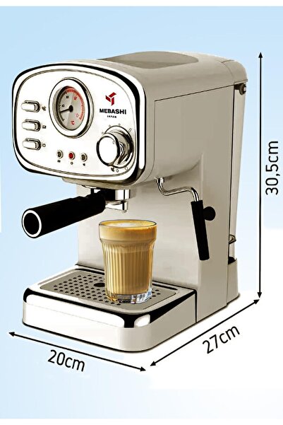 MEBASHI ME-ECM2010 Espresso Coffee Machine - 20 Bar, 1.25L, with Thermometer ...