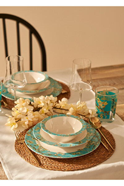 Bella Maison Van Gogh Almond Blossom Porselen 8 Parça 2 Kişilik Yemek Takımı ...