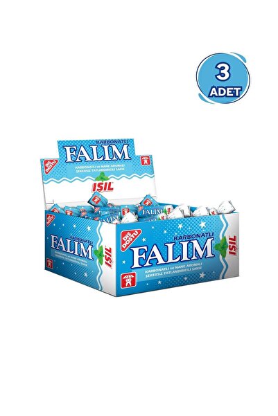 Falım Falım Işıl Nane Aromalı Sakız (100 x 1,4G- 3 Adet)