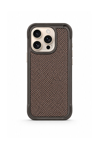 Brabus iPhone 16 Pro Max Uyumlu MagSafe Özellikli Orijinal Fiber Kaplamalı Fi...