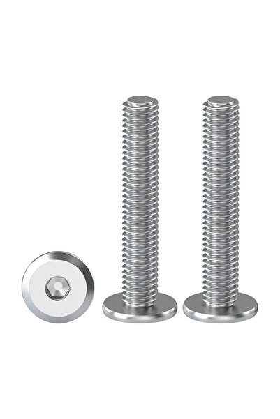 OEM Șuruburi de conectare pentru mobilier cu cap hexagonal plat, 20 bucăți, M...