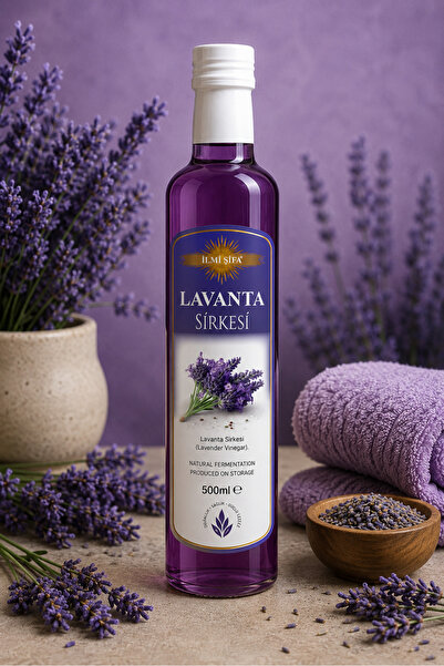 İLMİ ŞİFA Lavanta Sirkesi 500 ml Doğal Fermante Saf Ve Katkısız (GEVŞETİCİ, F...