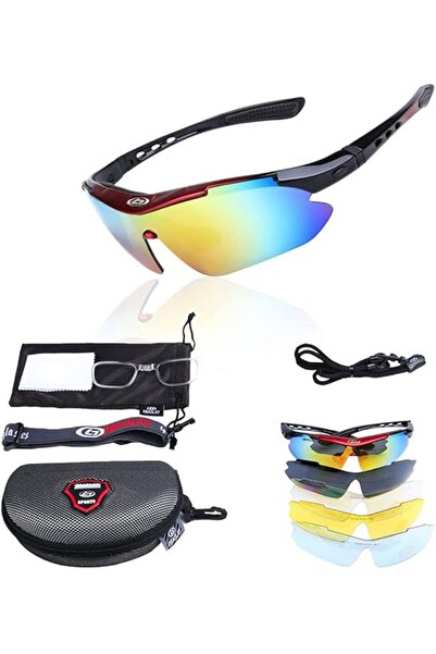 OriTi Polarized Sports Sunglasses for Men Lightweight with 5 Interchangeable ...