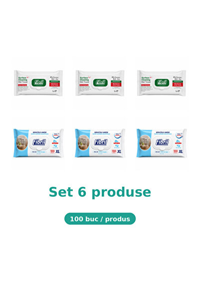 Fibril Комплект 6 продукта Фибрил, Микс 3x зелен, 3x XL син