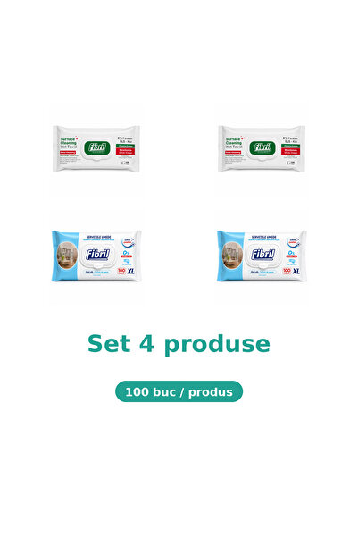 Fibril Комплект от 4 продукта Фибрил, Микс 2x зелен, 2x XL син