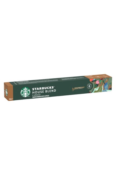 Starbucks كبسولات قهوة هاوس بليند لونغو بقوة 8 - مزيج مميز