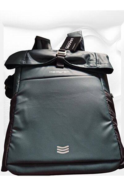 HEDGREN Line Roll-Up 15.6'' Laptop Backpack Green- Σακίδιο Πλάτης.