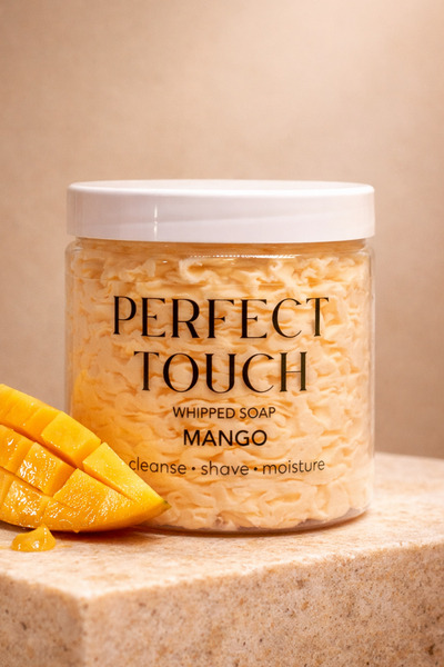 Purivo Perfect Touch Mango Whipped Soap Tropical Mango Extract Moisturizing C...
