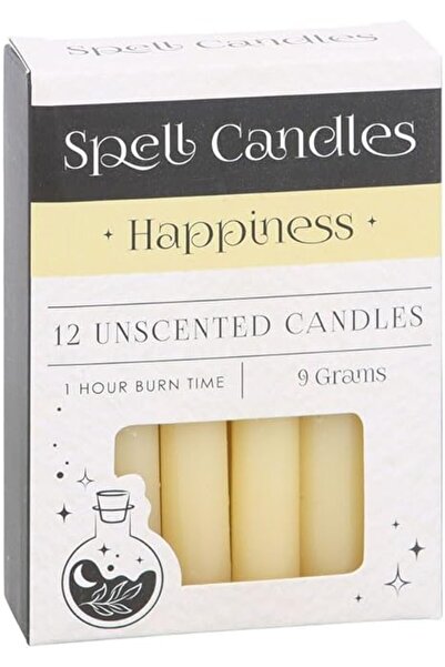 The Bros Spell Candles Happiness Unscented Ritual Candles, 12 Pack, 9 Grams E...