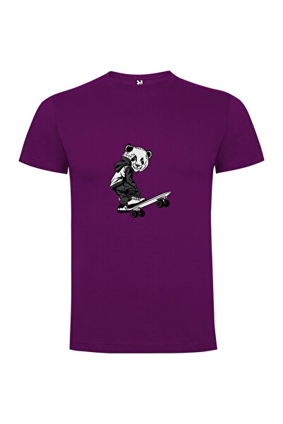 iLovePrints Panda Skateboarder: Mascot Marvel Tshirt