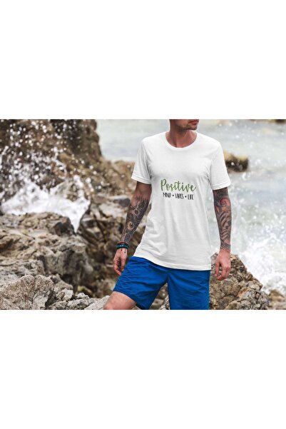 iLovePrints Positive Mind Vibes Life Tshirt