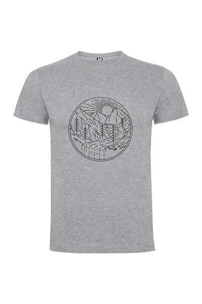 iLovePrints Mountain Monochrome Marvel Tshirt