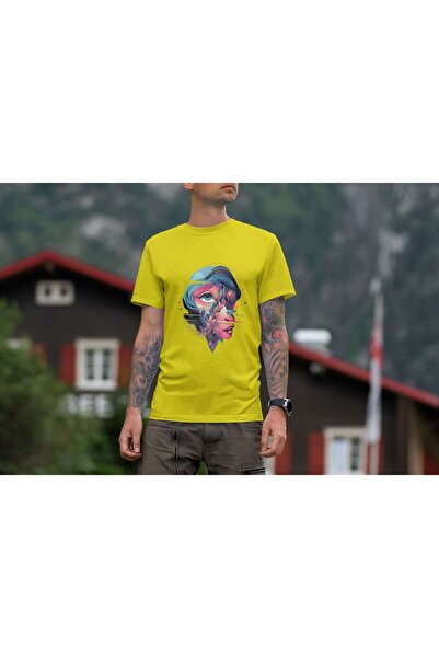 iLovePrints Abstract Geometric Art of a Woman Tshirt