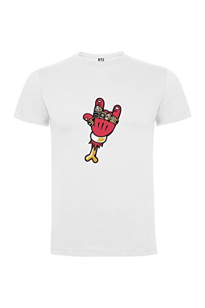 iLovePrints Fireball Mascot Hand Tshirt